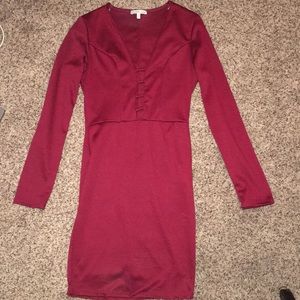 Red cut out tighter dress